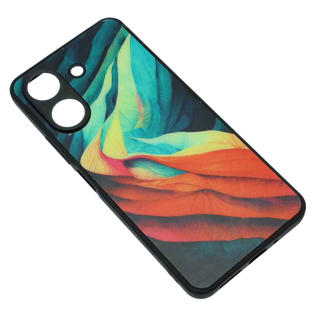 Чехол накладка для XIAOMI Redmi 13C, POCO C65, пластик, силикон, защита камеры, рисунок Акварельные лепестки Чехол накладка для XIAOMI Redmi 13C, POCO C65, пластик, силикон, защита камеры, рисунок Акварельные лепестки