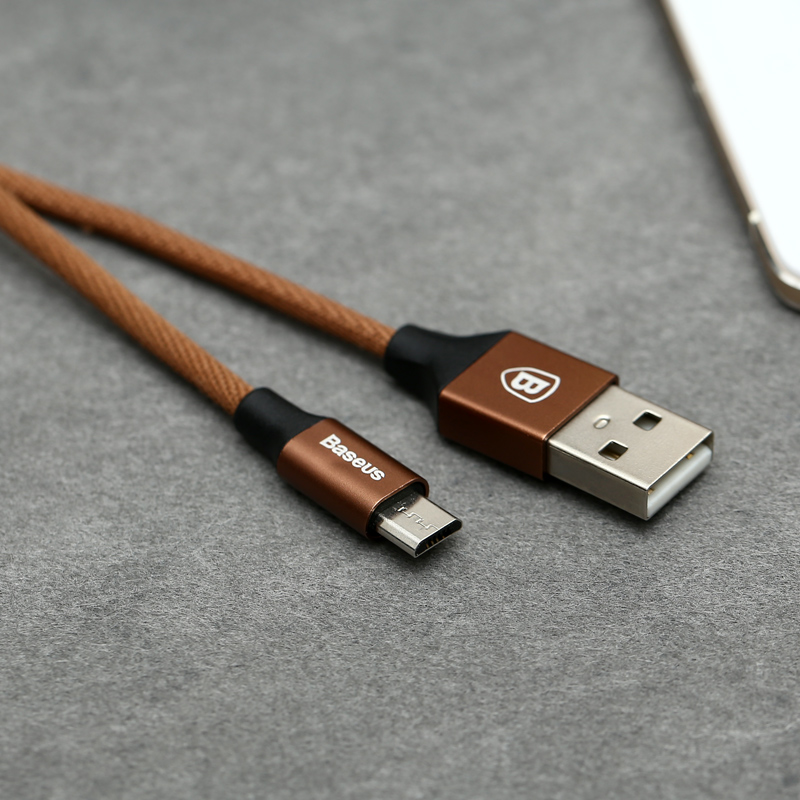 BASEUS CAMYW-A012 Дата-кабель MicroUSB Yiven Cable 100см, цвет коричневый. BASEUS CAMYW-A012 Дата-кабель MicroUSB Yiven Cable 100см, цвет коричневый.