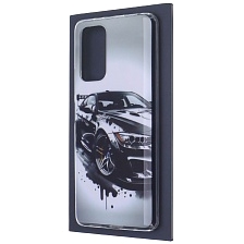 Чехол накладка для XIAOMI Redmi Note 10 Pro, силикон, рисунок Черный БМВ