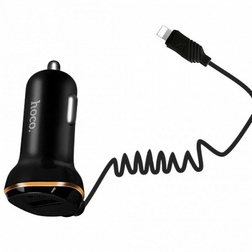 HOCO Z14 Автомобильное зарядное устройство HOCO Z14, 1xUSB 3.4A + витой кабель APPLE Lightning 8-pin. HOCO Z14 Автомобильное зарядное устройство HOCO Z14, 1xUSB 3.4A + витой кабель APPLE Lightning 8-pin.