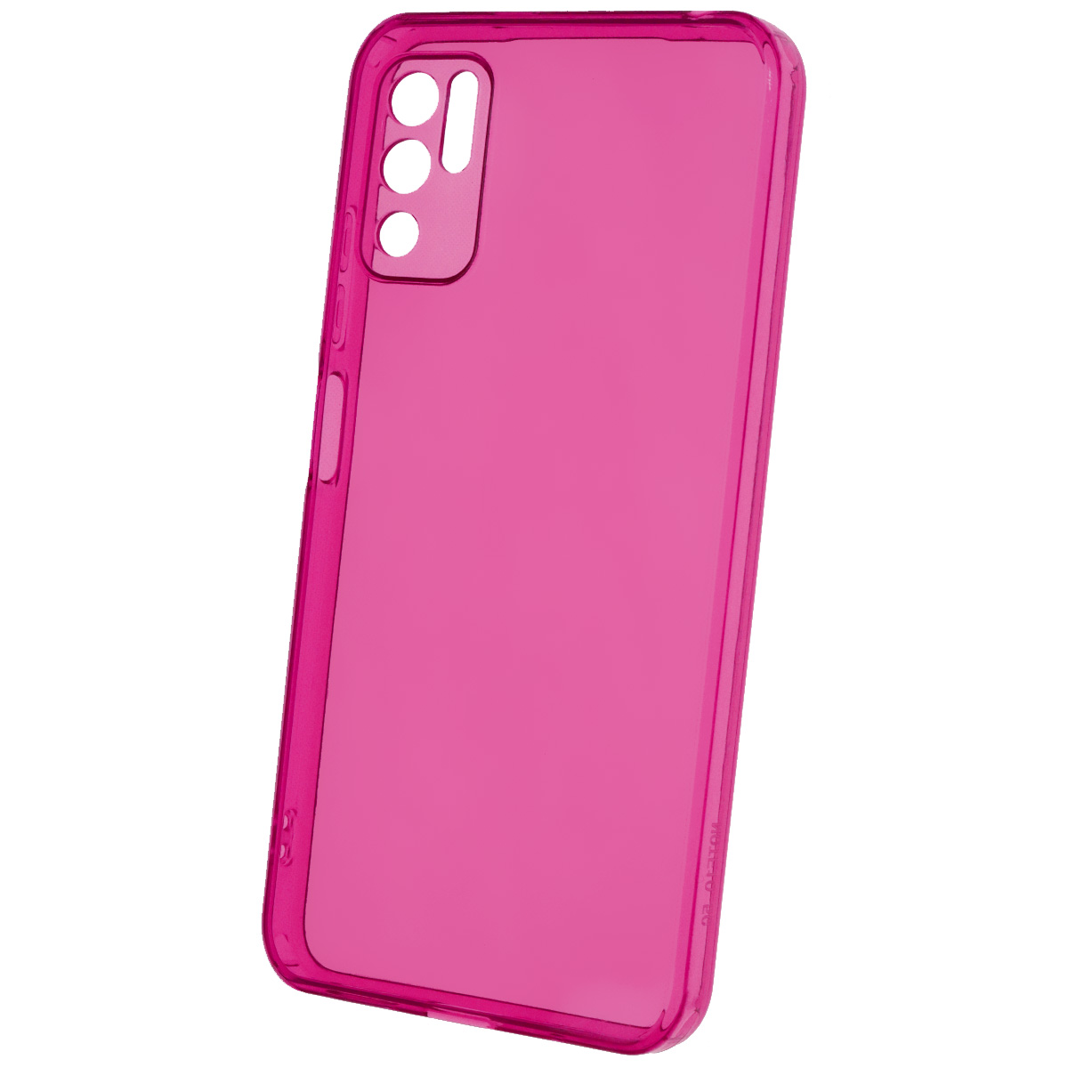 Чехол накладка Clear Case для XIAOMI POCO M3 Pro, XIAOMI Redmi Note 10T 5G, Redmi Note 10 5G, силикон 1.5 мм, защита камеры, цвет фуксия