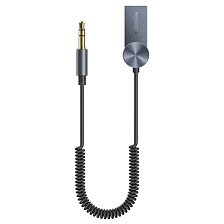 Адаптер AUX Bluetooth YESIDO YAU24, цвет черно серый Адаптер AUX Bluetooth YESIDO YAU24, цвет черно серый