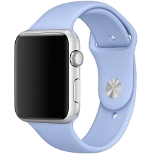 Ремешок для APPLE Watch спортивный Sport, размер 42 - 44 мм, цвет светло синий Ремешок для APPLE Watch спортивный Sport, размер 42 - 44 мм, цвет светло синий