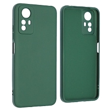 Чехол накладка NANO для XIAOMI Redmi Note 12S, силикон, бархат, цвет темно зеленый Чехол накладка NANO для XIAOMI Redmi Note 12S, силикон, бархат, цвет темно зеленый