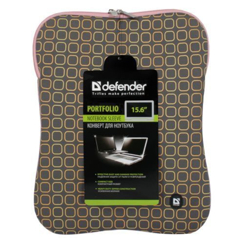 DEFENDER Сумка для ноутбука Portfolio 15.6" Grey папка на молнии (серая). DEFENDER Сумка для ноутбука Portfolio 15.6" Grey папка на молнии (серая).