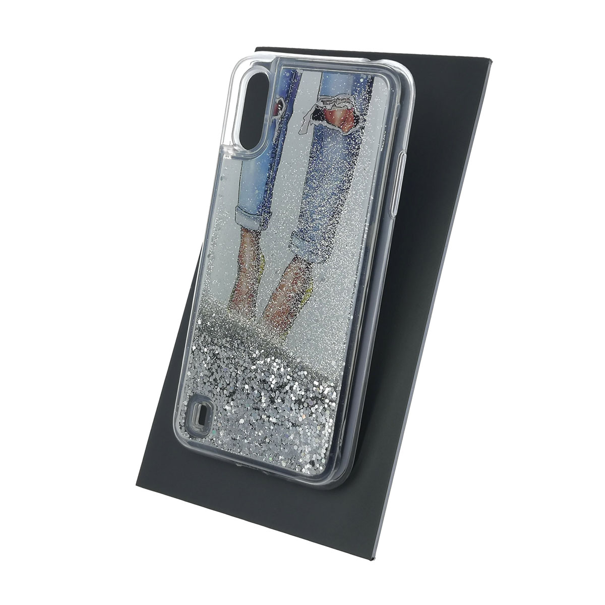 Чехол накладка TransFusion для SAMSUNG Galaxy A01 (SM-A015F), силикон, переливашка, рисунок VOGUE.