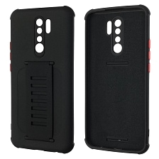 Чехол накладка LADDER NANO для XIAOMI Redmi 9, силикон, держатель, цвет черный Чехол накладка LADDER NANO для XIAOMI Redmi 9, силикон, держатель, цвет черный