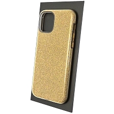 Чехол накладка Shine для APPLE iPhone 11 Pro 2019, силикон, блестки, цвет золотистый. Чехол накладка Shine для APPLE iPhone 11 Pro 2019, силикон, блестки, цвет золотистый.