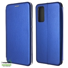 Чехол книжка STYLISH для HUAWEI Honor 30 Pro (EBG-AN10), экокожа, визитница, цвет синий.