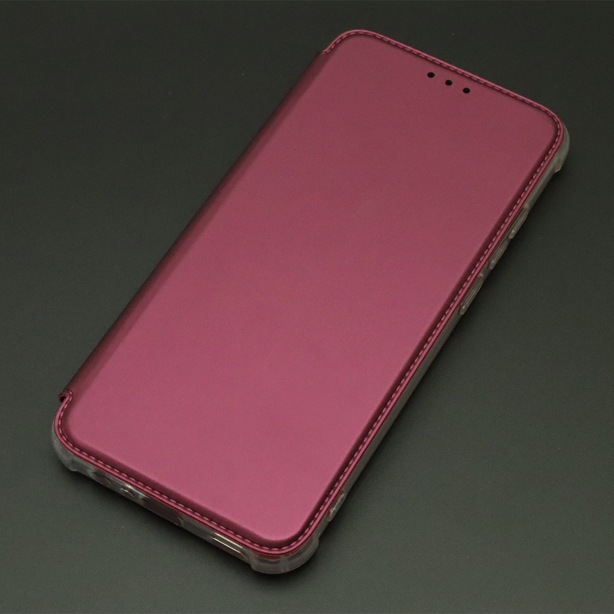 Чехол книжка для SAMSUNG Galaxy A03 (SM-A035F), экокожа, визитница, цвет бордовый Чехол книжка для SAMSUNG Galaxy A03 (SM-A035F), экокожа, визитница, цвет бордовый