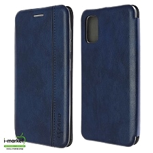 Чехол книжка LIZARD для SAMSUNG Galaxy A41 (SM-A415), экокожа, визитница, цвет темно синий Чехол книжка LIZARD для SAMSUNG Galaxy A41 (SM-A415), экокожа, визитница, цвет темно синий