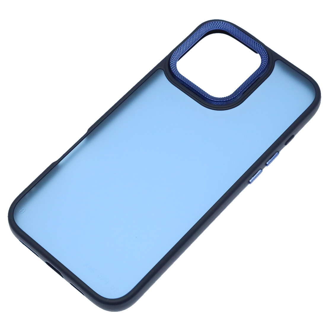 Чехол накладка для APPLE iPhone 16 Pro Max (6.9"), силикон, пластик, цвет темно синий Чехол накладка для APPLE iPhone 16 Pro Max (6.9"), силикон, пластик, цвет темно синий