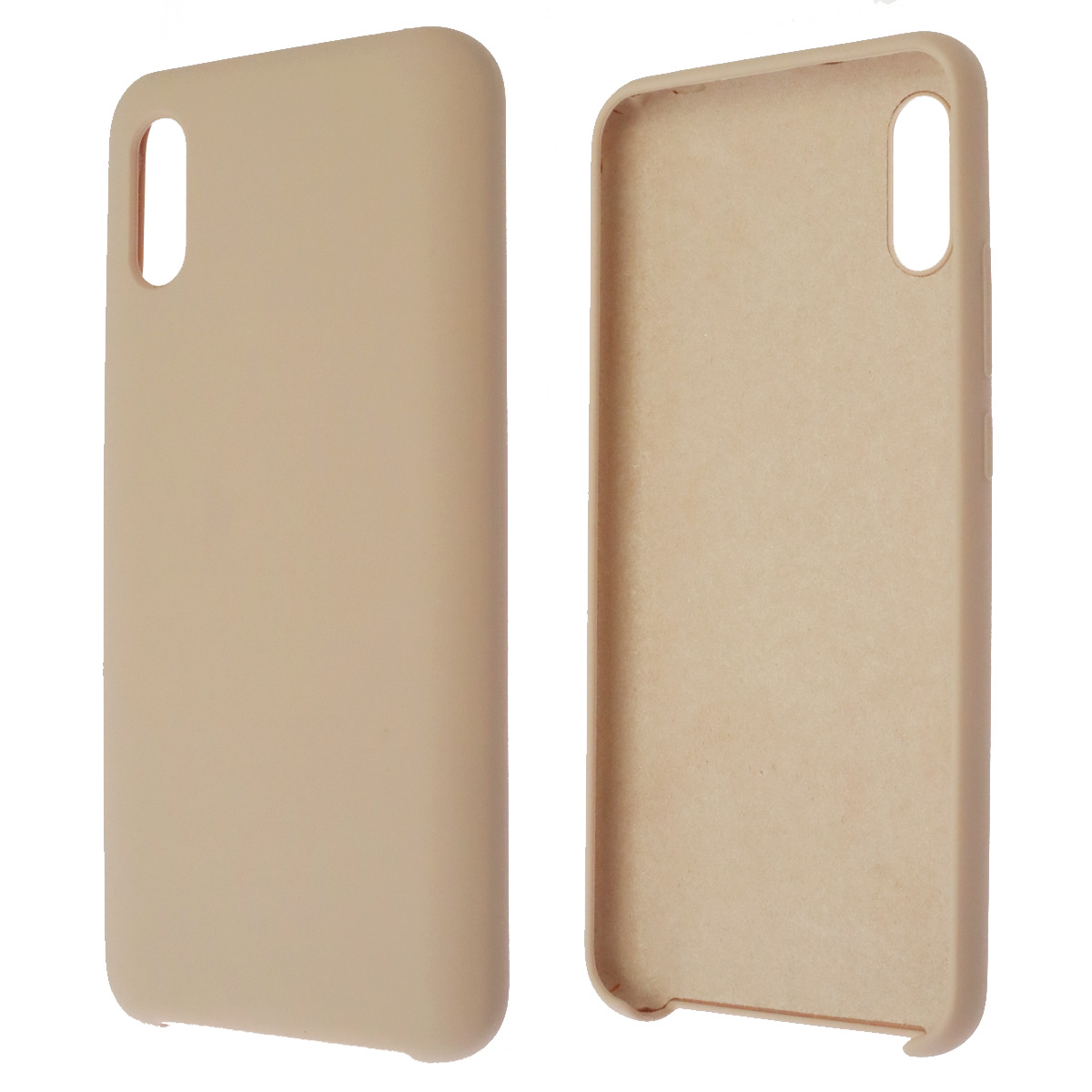 Чехол накладка Silicon Cover для XIAOMI Redmi 9A, силикон, бархат, цвет розовый песок Чехол накладка Silicon Cover для XIAOMI Redmi 9A, силикон, бархат, цвет розовый песок