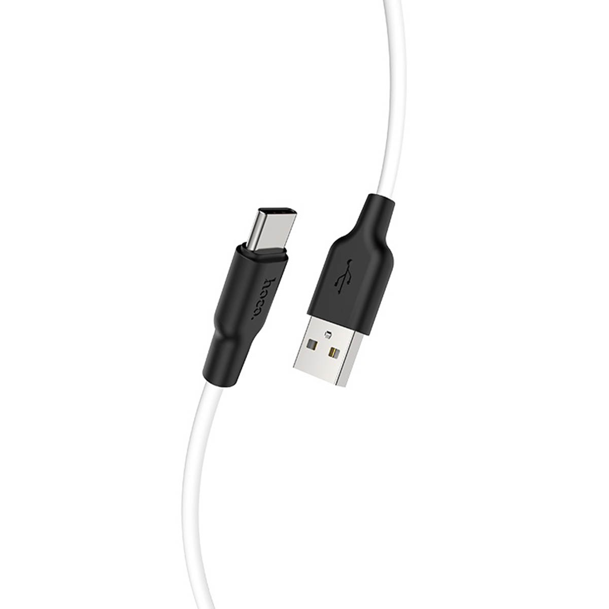 Кабель HOCO X21 Plus USB Type C, 3A, длина 1 метр, цвет черно белый