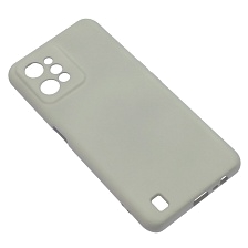 Чехол накладка Silicon Cover для Realme C31, силикон, бархат, цвет серый