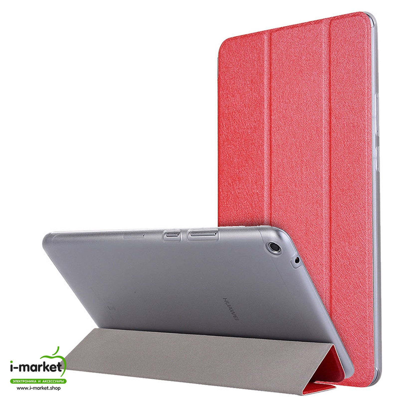 Чехол книжка Trans Cover для HUAWEI MediaPad T3 (KOB-L09, KOB-W09), диагональ 8.0", цвет красный Чехол книжка Trans Cover для HUAWEI MediaPad T3 (KOB-L09, KOB-W09), диагональ 8.0", цвет красный
