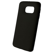 Чехол накладка для SAMSUNG Galaxy S6 Edge (SM-G925), силикон, матовый, цвет черный. Чехол накладка для SAMSUNG Galaxy S6 Edge (SM-G925), силикон, матовый, цвет черный.
