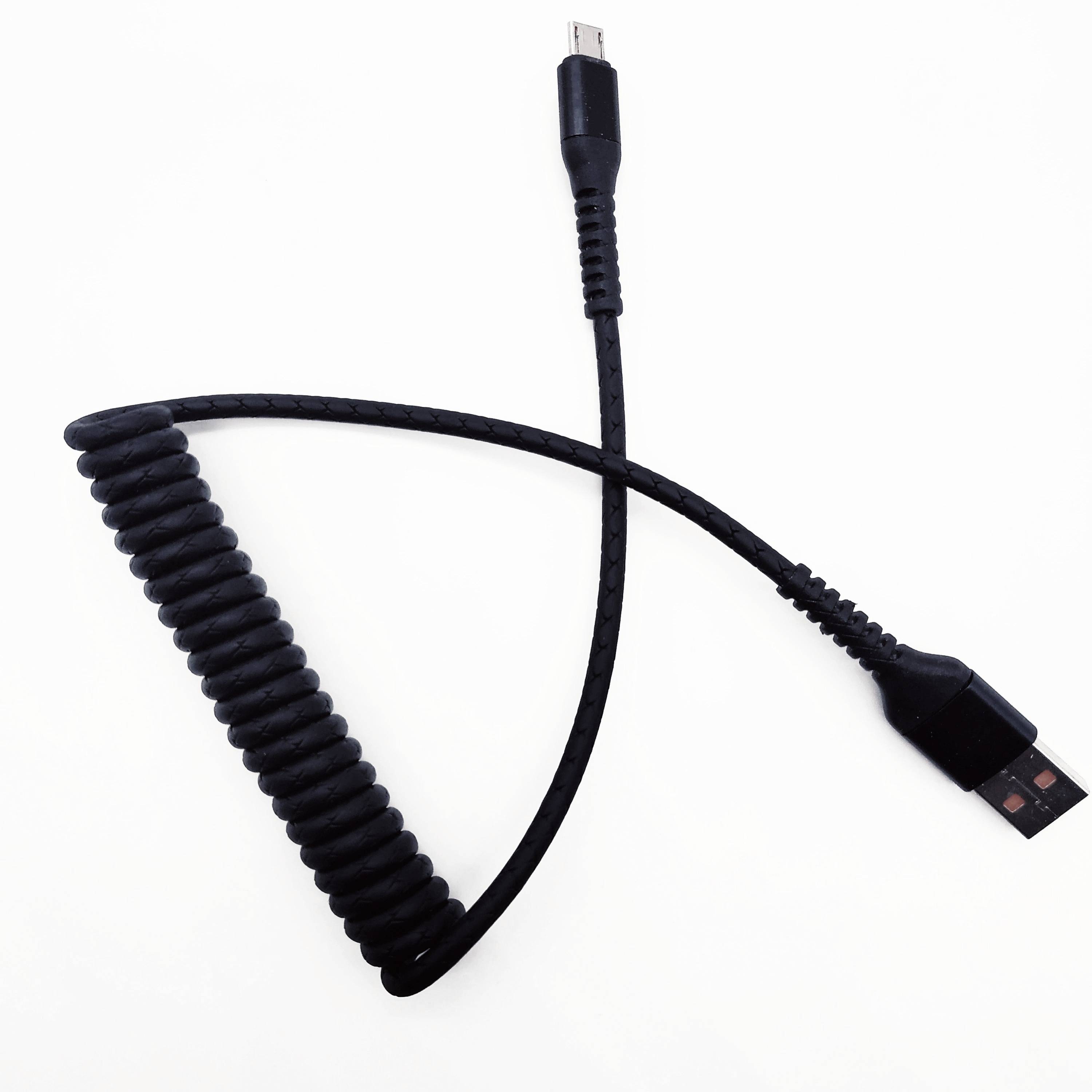 USB Дата-кабель Micro USB, витой в кожаной оплётке, 1.2 метра, 3A, цвет чёрный. USB Дата-кабель Micro USB, витой в кожаной оплётке, 1.2 метра, 3A, цвет чёрный.