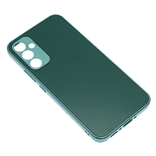 Чехол накладка для SAMSUNG Galaxy A34 5G, защита камеры, силикон, пластик, цвет темно зеленый Чехол накладка для SAMSUNG Galaxy A34 5G, защита камеры, силикон, пластик, цвет темно зеленый