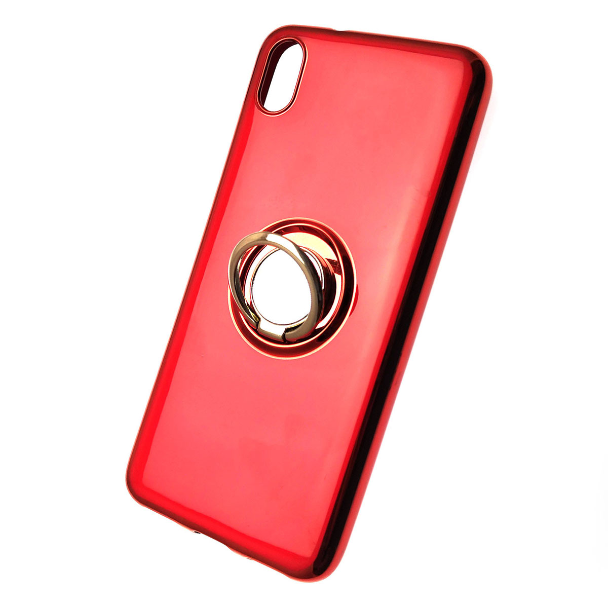 Чехол накладка для XIAOMI Redmi 7A, силикон, кольцом держатель, цвет красный. Чехол накладка для XIAOMI Redmi 7A, силикон, кольцом держатель, цвет красный.