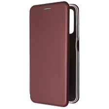 Чехол книжка STYLISH для XIAOMI Redmi 15, экокожа, визитница, цвет бордовый