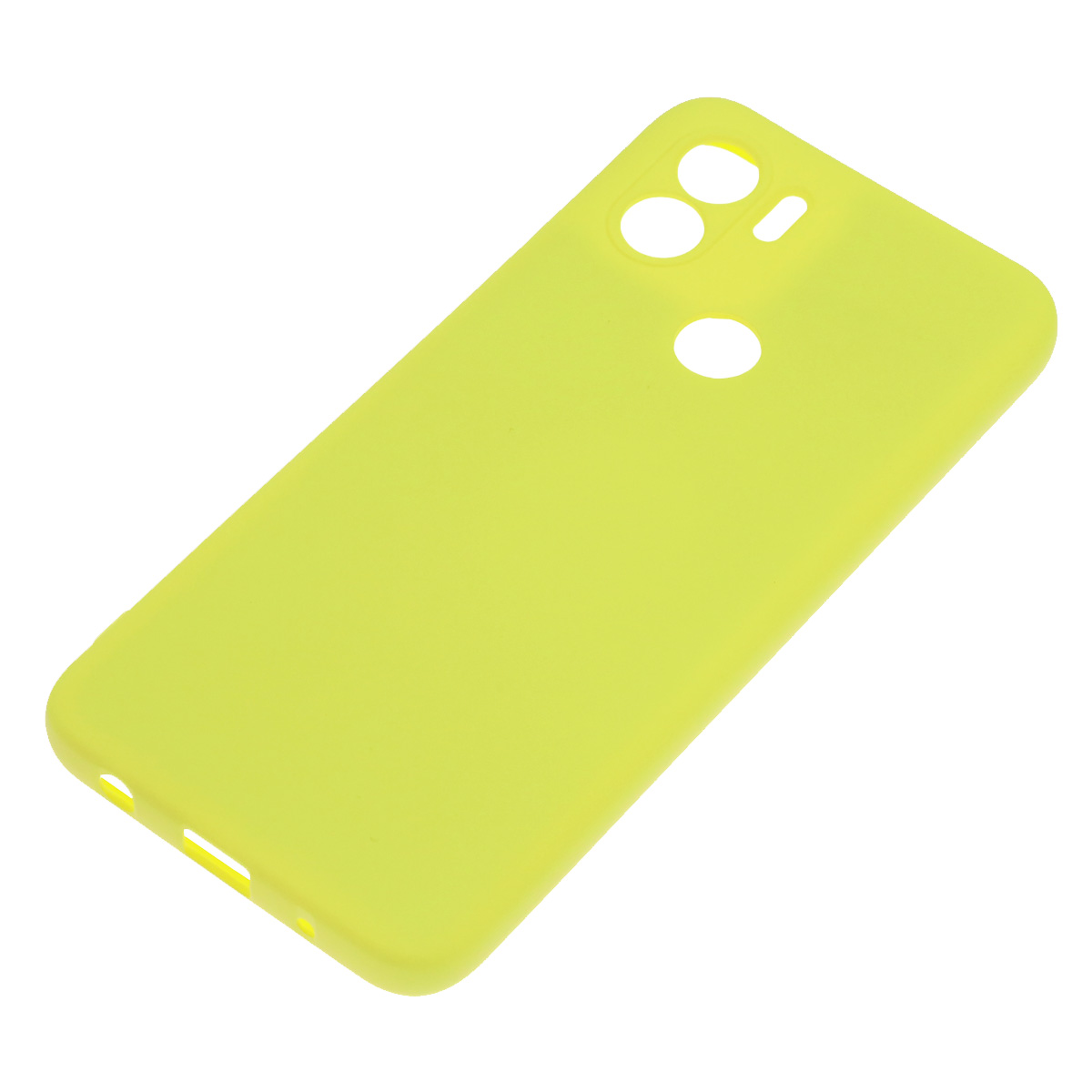 Чехол накладка NANO для Redmi A1 Plus, Redmi A2 Plus, POCO C51, силикон, бархат, цвет желтый Чехол накладка NANO для Redmi A1 Plus, Redmi A2 Plus, POCO C51, силикон, бархат, цвет желтый