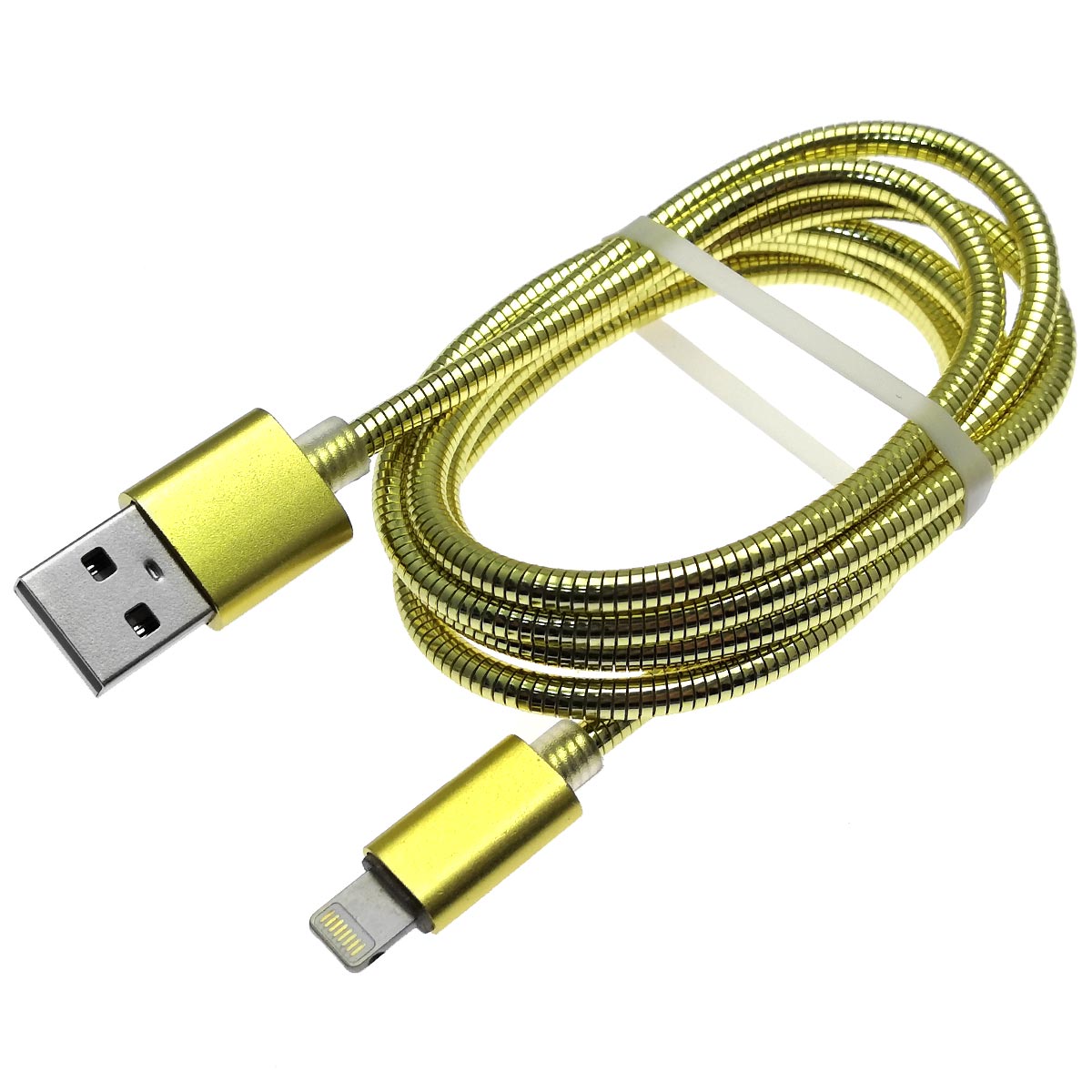 Кабель APPLE Lightning 8-pin M2, металлический, длина 1 метр, цвет золотистый Кабель APPLE Lightning 8-pin M2, металлический, длина 1 метр, цвет золотистый