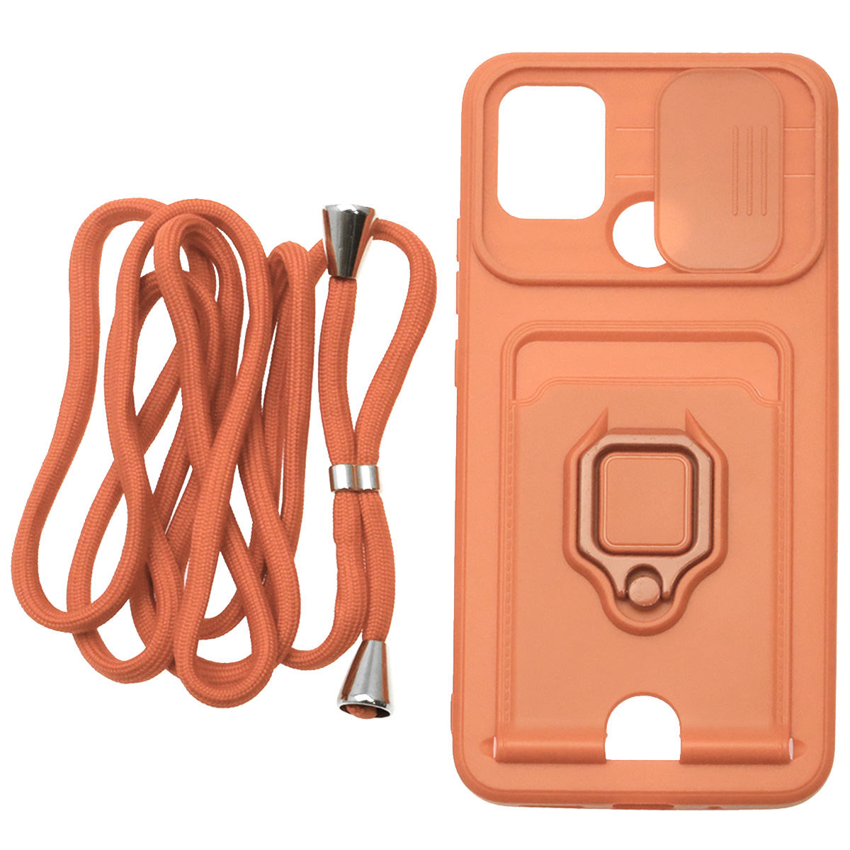 Чехол накладка MULTI FUNCTION 4 в 1 для XIAOMI Redmi 9C, Redmi 10A, цвет персиковый Чехол накладка MULTI FUNCTION 4 в 1 для XIAOMI Redmi 9C, Redmi 10A, цвет персиковый
