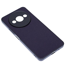 Чехол накладка для XIAOMI REDMI A3, REDMI A3x, POCO C61, силикон, пластик, защита камеры, цвет темно фиолетовый Чехол накладка для XIAOMI REDMI A3, REDMI A3x, POCO C61, силикон, пластик, защита камеры, цвет темно фиолетовый