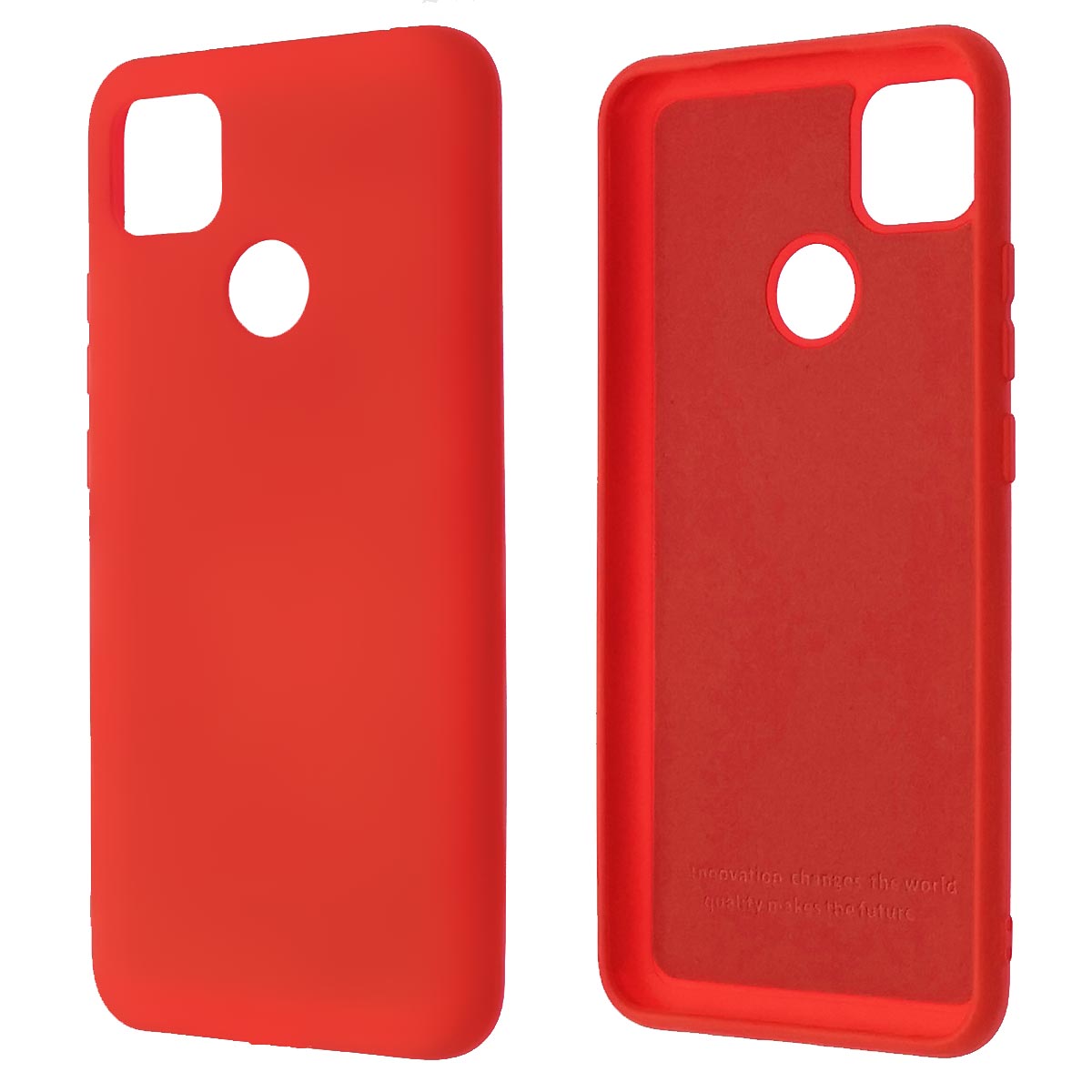 Чехол накладка Silicon Cover для XIAOMI Redmi 9C, Redmi 10A, силикон, бархат, цвет красный