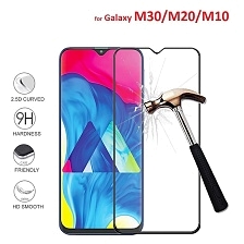 Защитное стекло "6D" GLASS FULL GLUE для SAMSUNG Galaxy A30 (SM-A305), A50 (SM-A505), M30 (SM-M305), A40s (SM-405), A50s (SM-A507), M21 (SM-215), цвет канта черный.