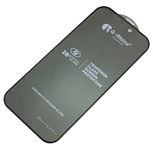 Защитное стекло Антишпион G-Rhino 28° (380 Glue) для APPLE iPhone 17 Pro, цвет окантовки черный