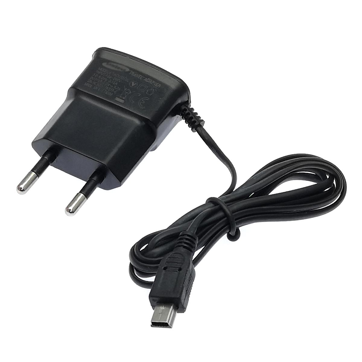 СЗУ (Сетевое зарядное устройство) ETAOU10EBE с кабелем Mini USB, длина 1 метр, цвет черный СЗУ (Сетевое зарядное устройство) ETAOU10EBE с кабелем Mini USB, длина 1 метр, цвет черный