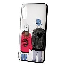 Чехол накладка для SAMSUNG Galaxy A50 (SM-A505), A30s (SM-A307), A50s (SM-A507), силикон, рисунок Девушка и парень. Чехол накладка для SAMSUNG Galaxy A50 (SM-A505), A30s (SM-A307), A50s (SM-A507), силикон, рисунок Девушка и парень.