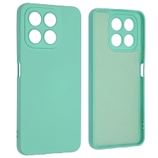 Чехол накладка NANO для Honor X8a, силикон, бархат, цвет бирюзовый