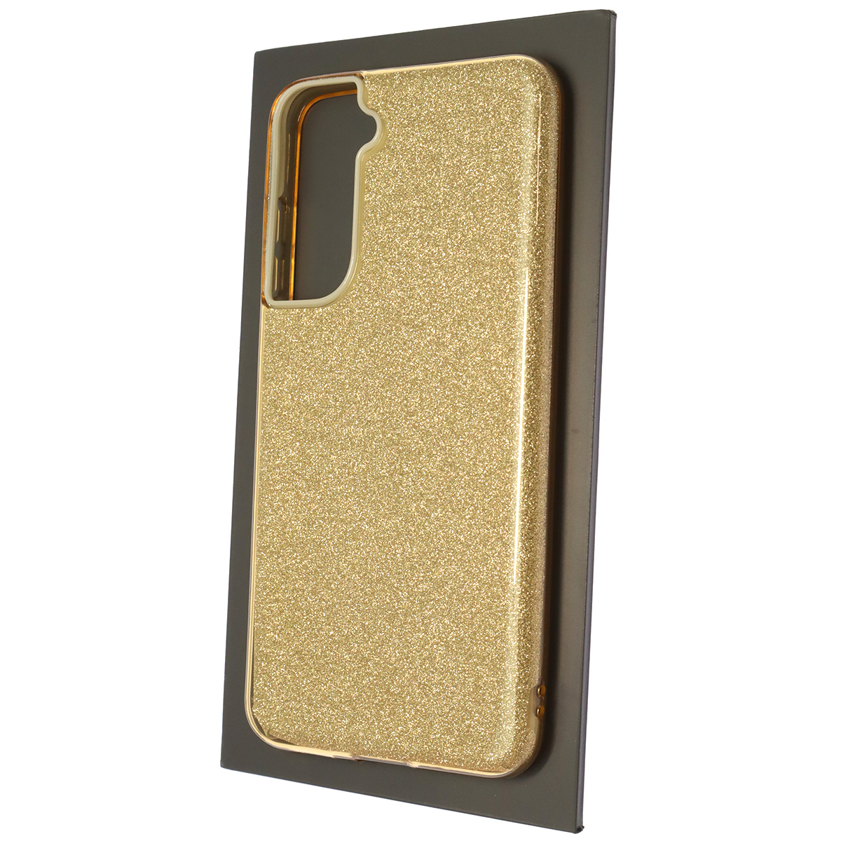 Чехол накладка SHINE для SAMSUNG Galaxy S21 FE, силикон, блестки, цвет золотистый Чехол накладка SHINE для SAMSUNG Galaxy S21 FE, силикон, блестки, цвет золотистый