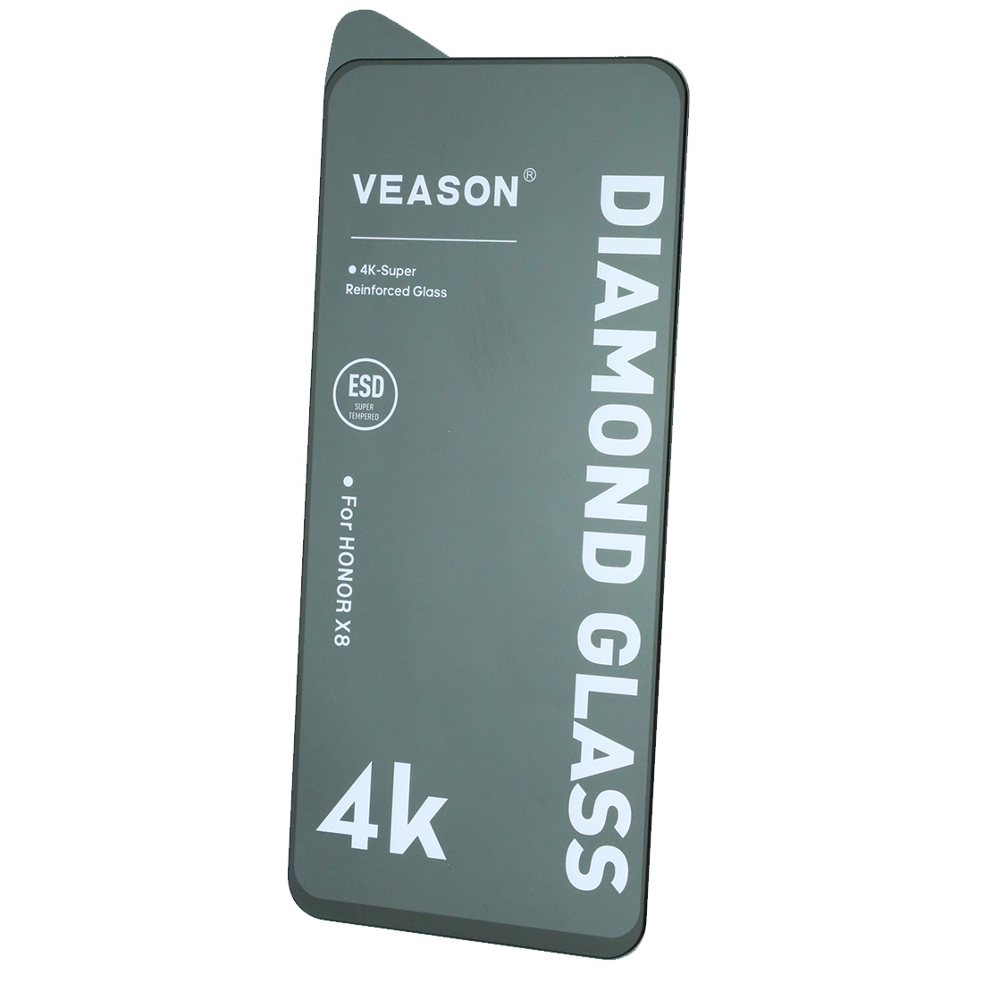 Защитное стекло VEASON Diamond Glass для HUAWEI Honor X8, X8a, Honor 90 Lite, NOVA 12i, 13i, цвет окантовки черный