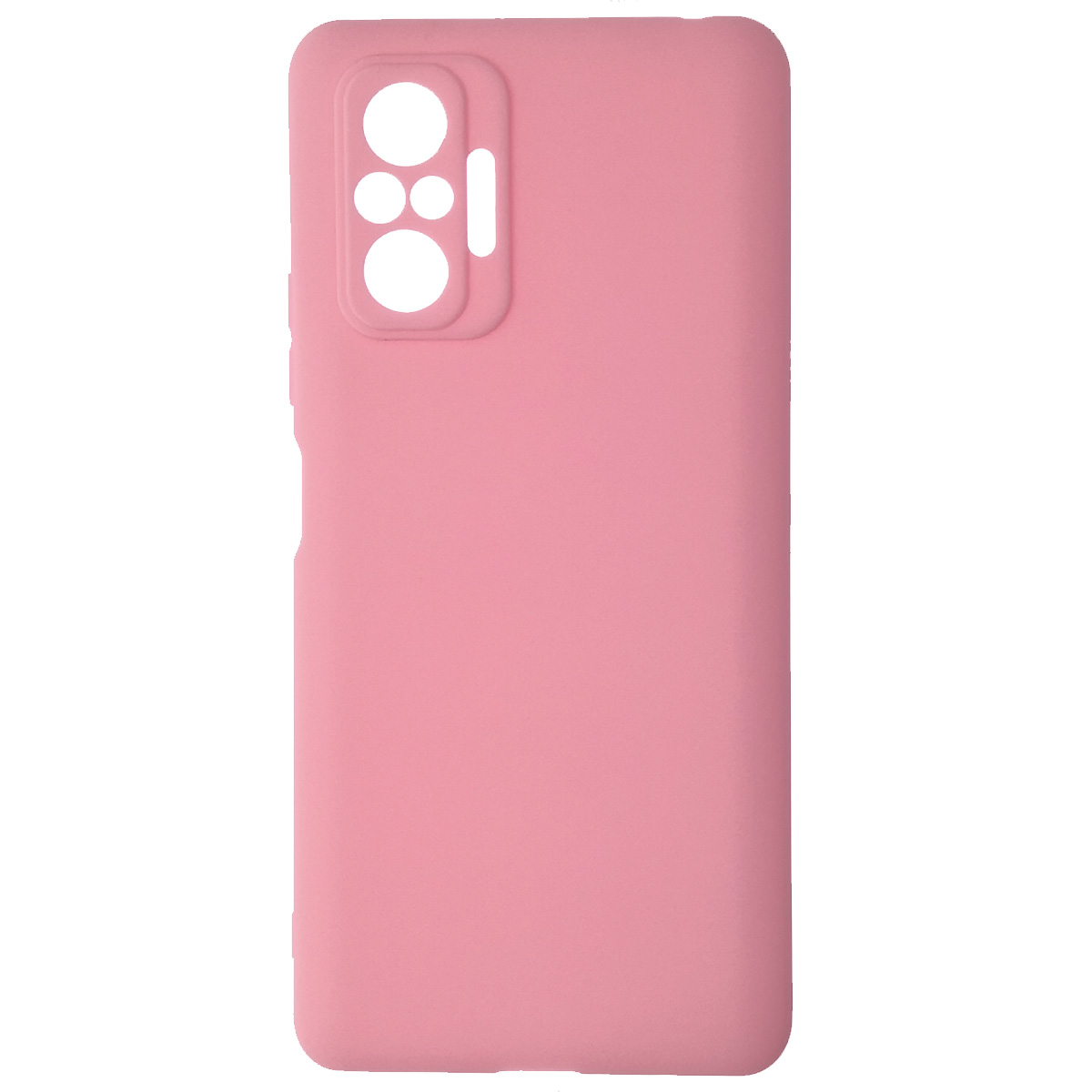 Чехол накладка SOFT TOUCH для XIAOMI Redmi Note 10 Pro, силикон, матовый, цвет розовый