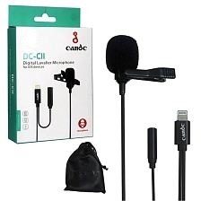 Петличный микрофон Candc DC-C11, Lightning 8-pin, AUX, длина 6 метров, цвет черный (распродажа -50%)