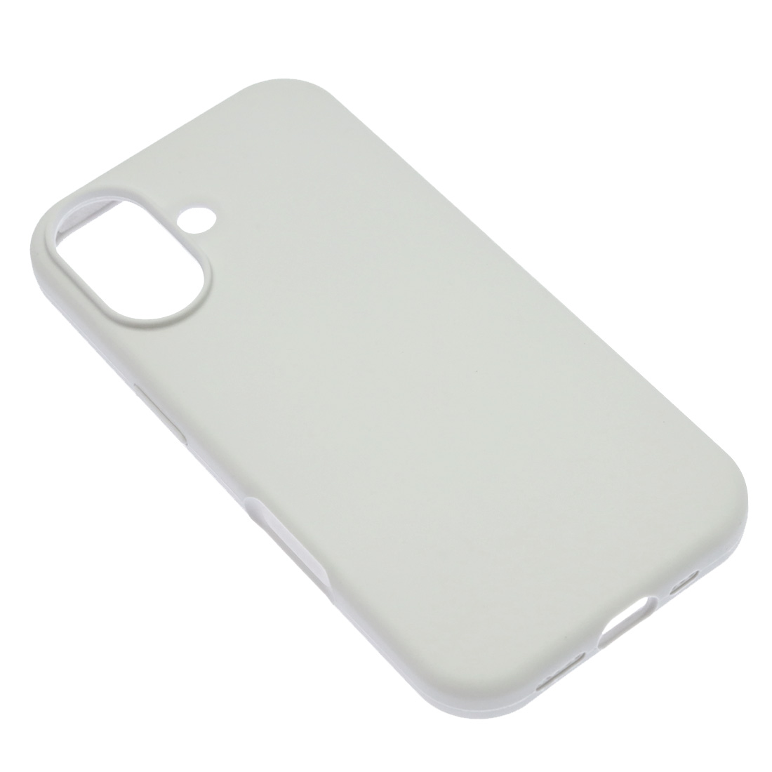 Чехол накладка Silicone Case для Apple iPhone 17, силикон, бархатная подложка, цвет белый