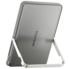 Внешний портативный аккумулятор с держателем, Power Bank MOVESPEED S05 Pro, Magsafe, 5000 mAh, цвет космически серый