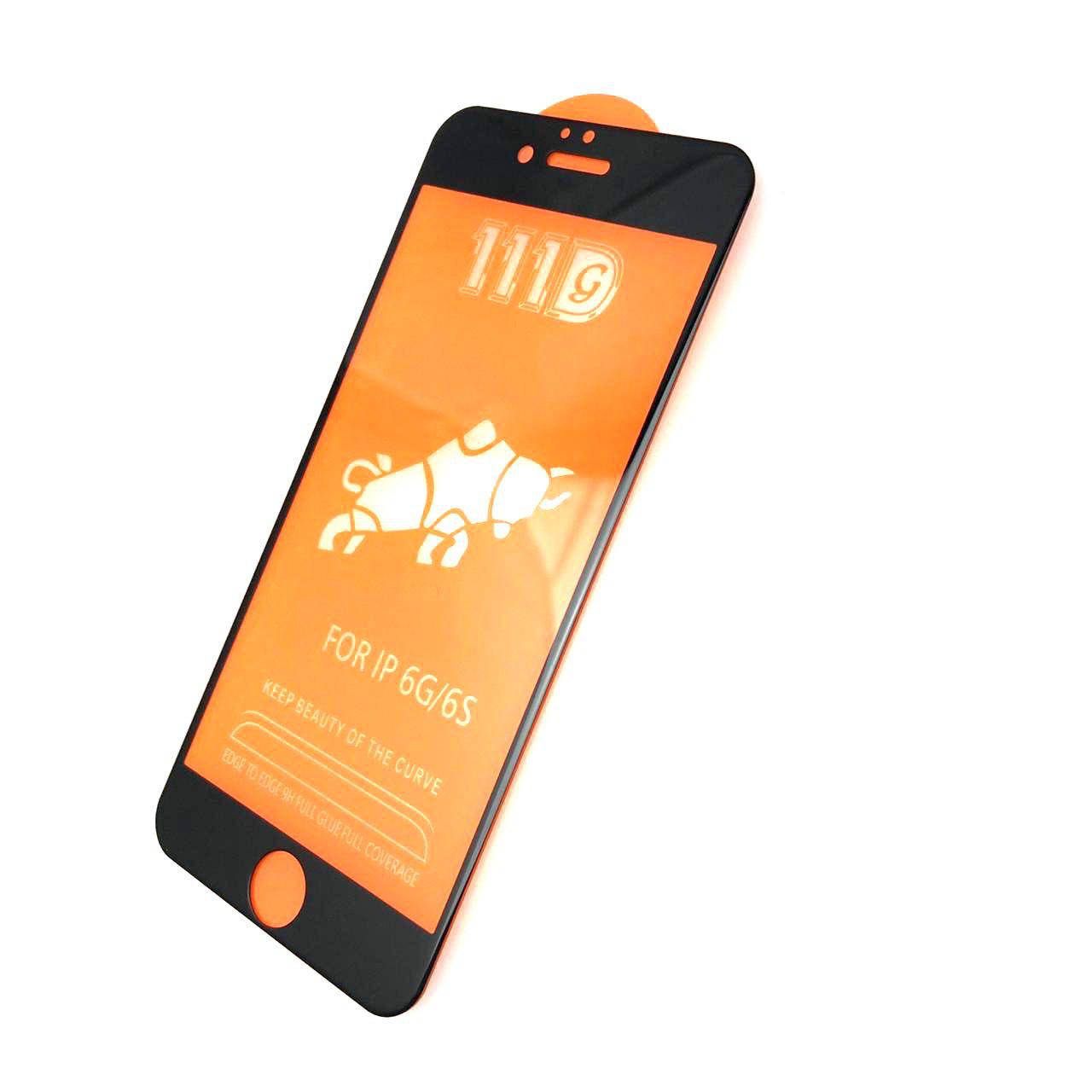 Защитное стекло 11D FULL GLUE для APPLE iPhone 6/6G/6S (4.7"), цвет канта чёрный. Защитное стекло 11D FULL GLUE для APPLE iPhone 6/6G/6S (4.7"), цвет канта чёрный.