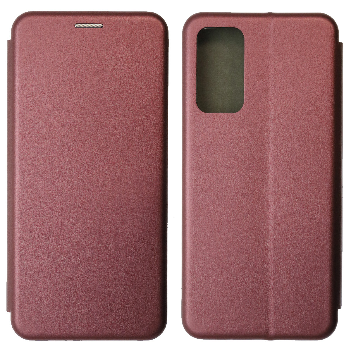 Чехол книжка STYLISH для XIAOMI Redmi Note 12 Pro 4G, экокожа, визитница, цвет бордовый