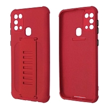 Чехол накладка LADDER NANO для SAMSUNG Galaxy M31 (SM-M315), силикон, держатель, цвет красный Чехол накладка LADDER NANO для SAMSUNG Galaxy M31 (SM-M315), силикон, держатель, цвет красный