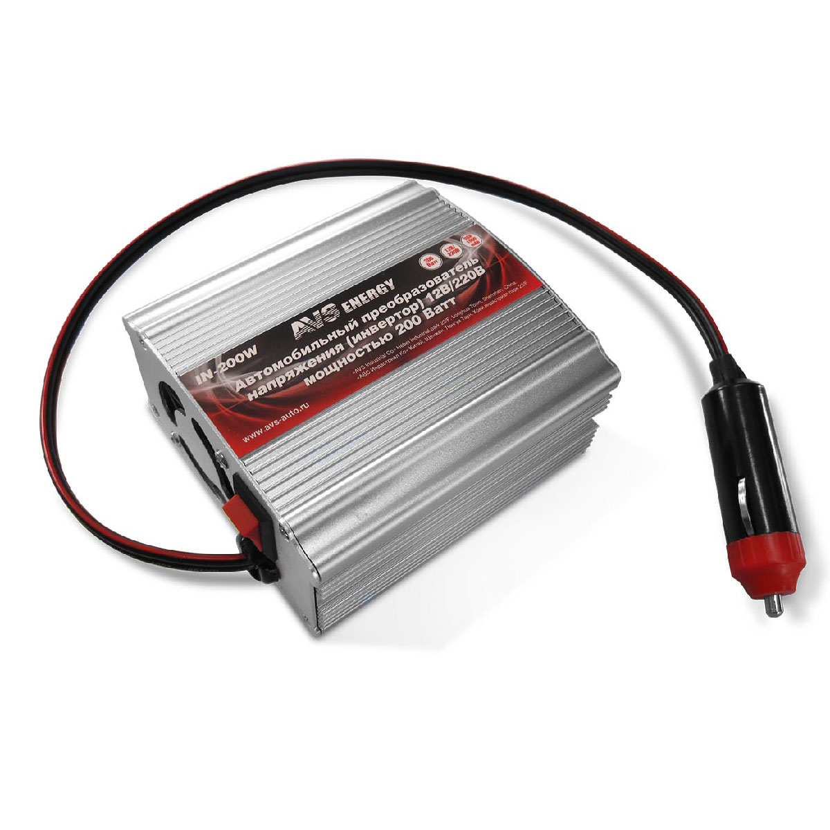Автомобильный инвертер 12/220V IN-200W.
