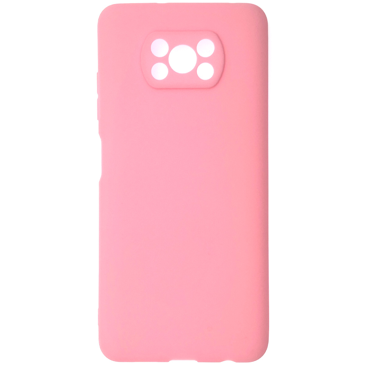 Чехол накладка GPS для XIAOMI POCO X3, POCO X3 Pro, силикон, матовый, цвет розовый