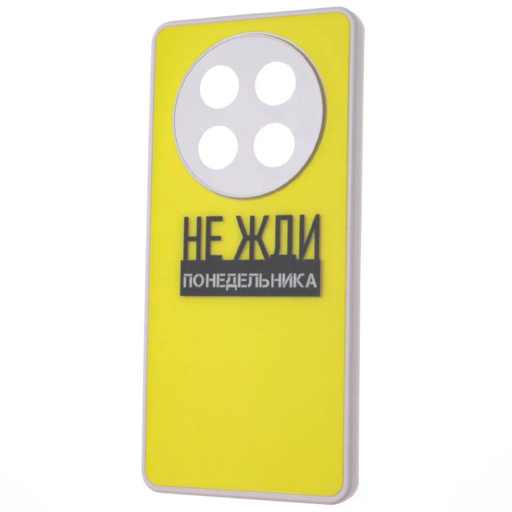 Чехол накладка для Honor X9c, пластик, силикон, защита камеры, рисунок НЕ ЖДИ понедельника Чехол накладка для Honor X9c, пластик, силикон, защита камеры, рисунок НЕ ЖДИ понедельника