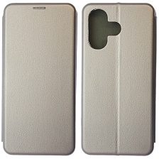 Чехол книжка STYLISH для INFINIX Hot 30, экокожа, визитница, цвет серебристый Чехол книжка STYLISH для INFINIX Hot 30, экокожа, визитница, цвет серебристый