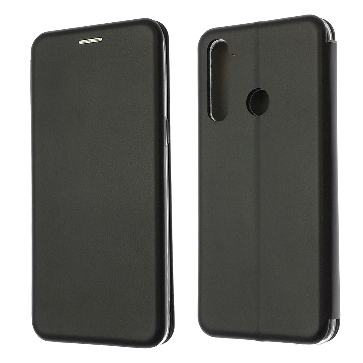 Чехол книжка STYLISH для Realme 6i, экокожа, визитница, цвет черный Чехол книжка STYLISH для Realme 6i, экокожа, визитница, цвет черный