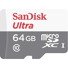 Карта памяти MicroSDXC 64GB SANDISK Class 10 Ultra Light UHS-I, 100 Mb/s, без адаптера Карта памяти MicroSDXC 64GB SANDISK Class 10 Ultra Light UHS-I, 100 Mb/s, без адаптера